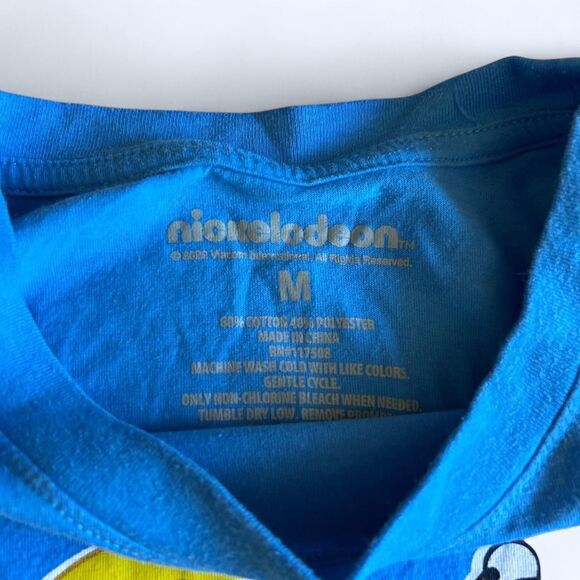 Nickelodeon women's midriff Blue Hey Arnold T-shirt Medium - Picture 3 of 3